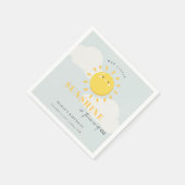 かわいい我々の小さなサンシャインブルーボーイエイジ誕生日 スタンダードカクテルナプキン (角)