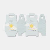 かわいい我々の小さなサンシャインブルー任意の年齢誕生日 フェイバーボックス (折り畳みなし)