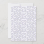 かわいい我々は婚約婚約した発表 招待状 (裏面)