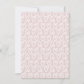 かわいい我々は婚約婚約した発表 招待状 (裏面)