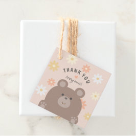 かわいい我々は心待ちできる女の子の赤ちゃんシャワーありがとう フェイバータグ