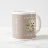 かわいい我々は早期に妊娠の発表を待つ ジャンボコーヒーマグカップ (正面右)