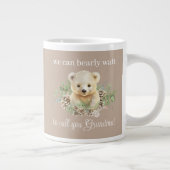 かわいい我々は早期に妊娠の発表を待つ ジャンボコーヒーマグカップ (右)