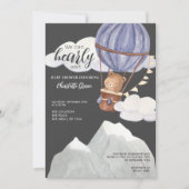 かわいい我々は赤ちゃんシャワーを待つ真摯に 招待状 (正面)