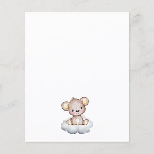 かわいい我々は黄色のバルーン赤ちゃんシャワーを待つことができる (裏面)