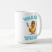 かわいい戦士の女性バイキングチキン コーヒーマグカップ (正面右)