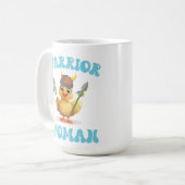 かわいい戦士の女性バイキングチキン コーヒーマグカップ (正面左)