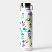 かわいい手と手のプリントパーソナライズされた ウォーターボトル (背面)