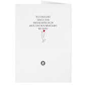 かわいい手のカラフル印刷あいさつカードを採用 (裏面)