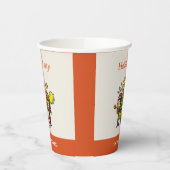 かわいい手よくはしゃぐ引きホリデーパーティークリスマス 紙コップ (左)