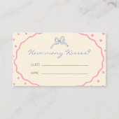 かわいい手カラフル描かれたキス エンクロージャーカード (正面)