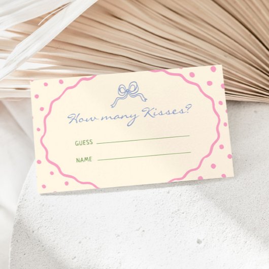 かわいい手カラフル描かれたキス エンクロージャーカード