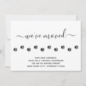 かわいい手プリントパーソナライズされた引っ越しました移動 案内状 (正面)