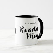 かわいい手レタリング台本の愛読者 マグカップ (正面右)