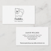 かわいい手作りドッグトリートビジネスカード 名刺 (正面/裏面)