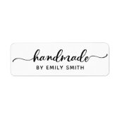 かわいい手作り小規模企業やキッズクラフト ラベル (正面)