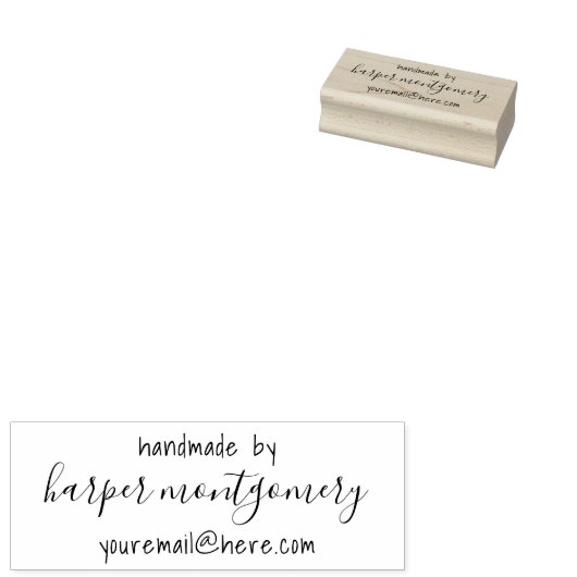 かわいい手作り+お名前カスタム文字 ラバースタンプ (押印)