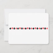 かわいい手品師の女の子は魔法のパーティの招待状をからかいます 招待状 (裏面)