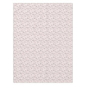 かわいい手描きのサボテンパターン テーブルクロス (正面)