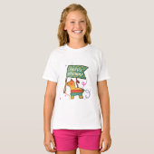 かわいい手描きのバースデー Tシャツ (正面フル)