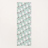 かわいい手描きのユニコーン猫パターン ヨガマット (正面)