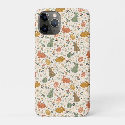 かわいい手描きの春のウサギ Case-Mate iPhoneケース (裏)