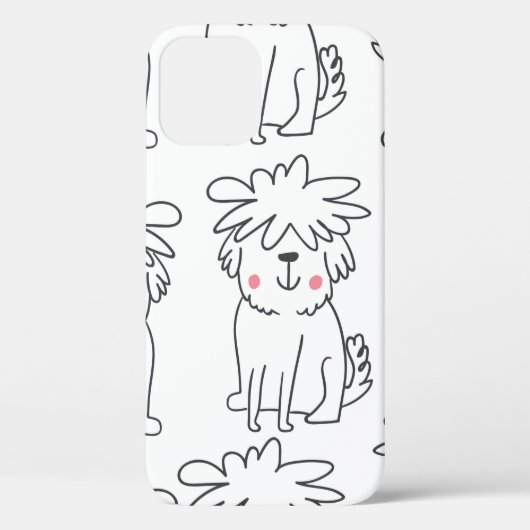 かわいい手描きの継ぎ目のないカワイイドルf Case-Mate iPhoneケース (裏面)