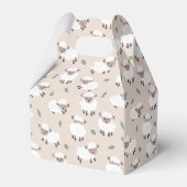 かわいい手描きの羊と子羊の農場の動物 フェイバーボックス (裏面サイド)
