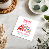 かわいい手描きカーニバルサーカス誕生日 スタンダードランチョンナプキン