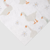 かわいい手描きガチョウとデイジー 薄葉紙 (詳細)