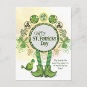 かわいい手描きセントパトリックの日 ポストカード (正面)