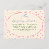 かわいい手描きディスプレカラフルイシャワー エンクロージャーカード (正面)