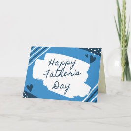 かわいい手描きハッピーパパのデイカード カード