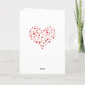 かわいい手描きハートハッピーバレンタインデー シーズンカード (裏面)