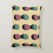 かわいい手描きパイナップルの継ぎ目のない柄 アクセントクッション (裏面(縦))