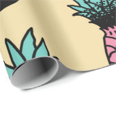 かわいい手描きパイナップルの継ぎ目のない柄 ラッピングペーパー (ロールコーナー)