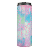 かわいい手描きパステルフラワー タンブラー (裏面)