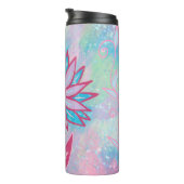 かわいい手描きパステルフラワー タンブラー (回転右)