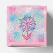 かわいい手描きパステルフラワー フェイバーボックス (上部)