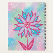 かわいい手描きパステルフラワー プランナー手帳 (裏面)