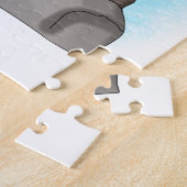 かわいい手描きパフィン ジグソーパズル (側面)