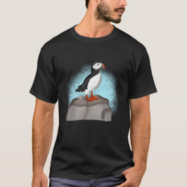 かわいい手描きパフィン Tシャツ