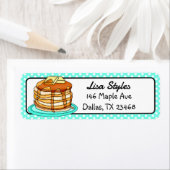 かわいい手描きパンケーキレトロ ラベル (インサイチュ)