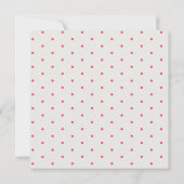 かわいい手描きレインボーピンクバーディベビーシャワー 招待状 (裏面)