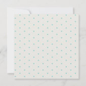 かわいい手描きレインボーブルーバーディベビーシャワー 招待状 (裏面)