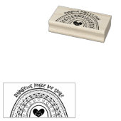 かわいい手描き虹 ラバースタンプ (押印)