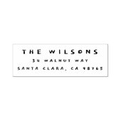 かわいい手書きの家族の名前&差出人住所 セルフインキングスタンプ (デザイン)