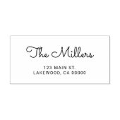 かわいい手書きスクリプトのファミリ名 セルフインキングスタンプ (デザイン)