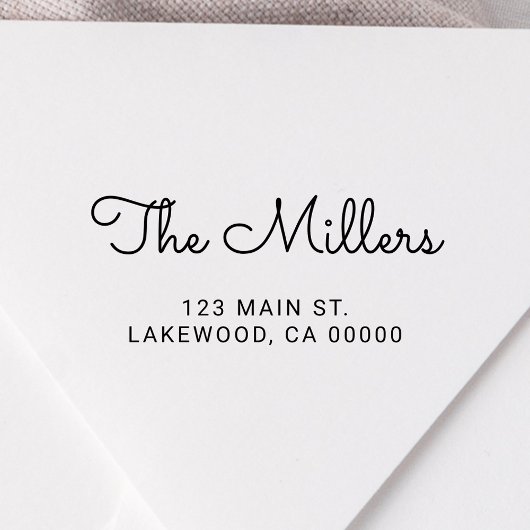 かわいい手書きスクリプトのファミリ名 セルフインキングスタンプ