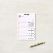 かわいい手書き犬「けせらせら犬」週間todoリスト☆ ポストイット (デスク上)